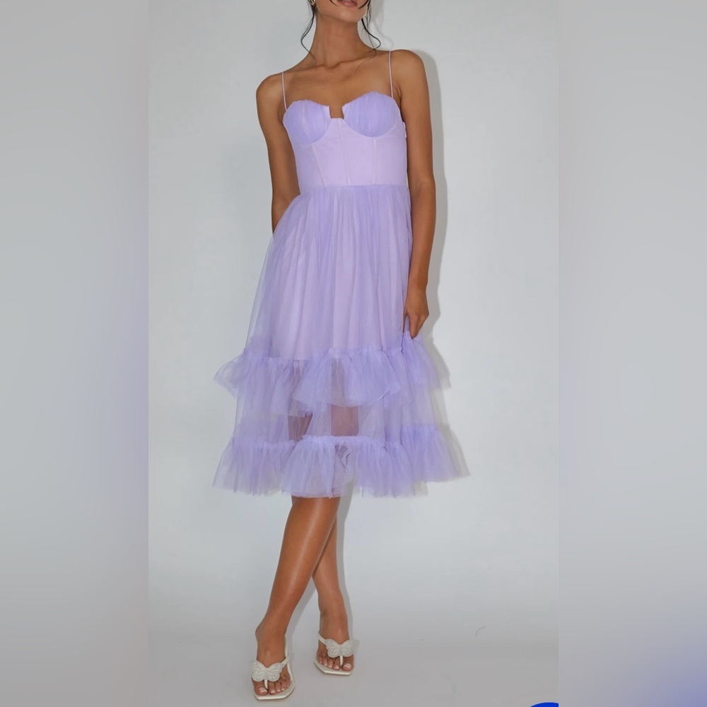 Selfie Leslie Mesh Midi Dress